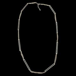 Paperclip Link Chain Brassy Gold Tone Necklace 36" Elegant Modern Long